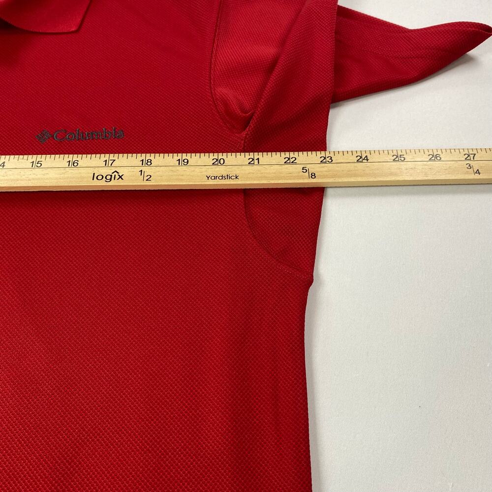 Columbia Omni‑Shade Polo Men’s M Red – Performance Sun Protection - Picture 4 of 7